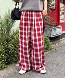 パンツ 「UNISEX」オンブレチェックイージーパンツ レディース メンズ｜ZOZOTOWN Yahoo!店