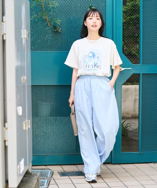FREAK'S STORE パンツ 「接触冷感」 SUMMERCOOL タック カーブ