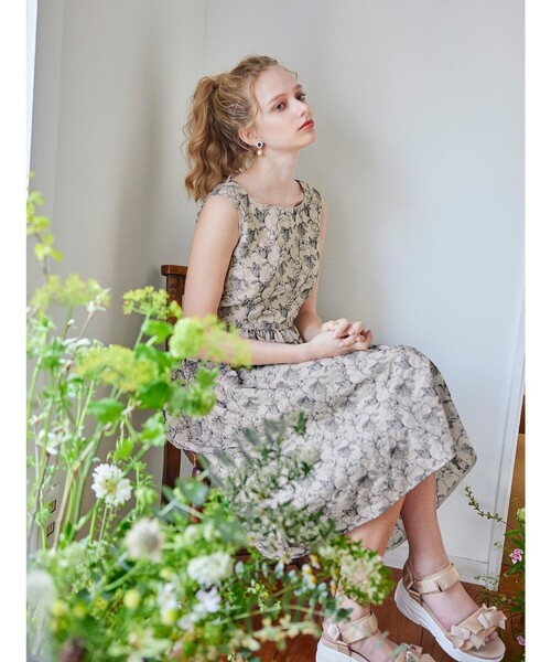 ワンピース CHAMBRAY GARDEN ドレスの画像