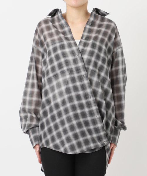 OUGHT ウール チェック ワークシャツ M ジャーナルスタンダード OUGHT ウール チェック ワークシャツ M ジャーナルスタンダード ウール