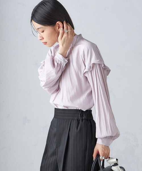 「SHIPS」 長袖ブラウス ONE SIZE ピンク レディース