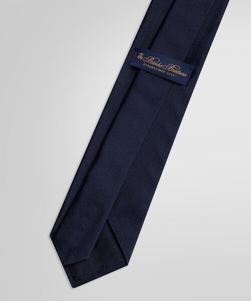 (タグ付き未使用品) Brooks Brothers ネイビー ソリッドネクタイ NEW】BROOKS BROTHERS U.S. Navy プレミア コレクション