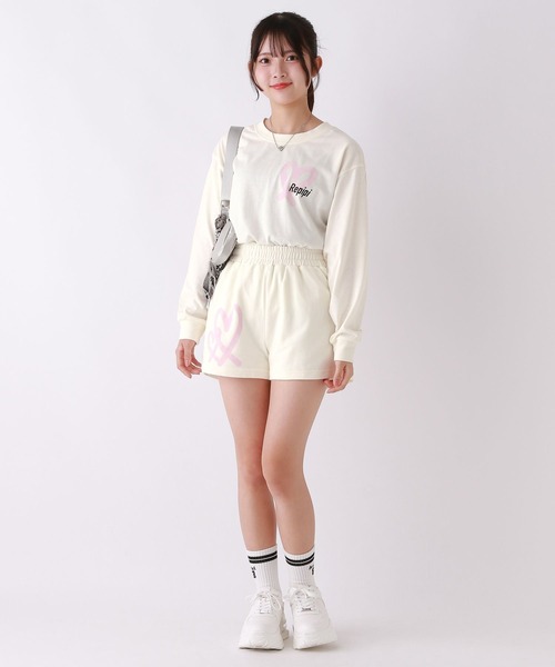 repipi armario（レピピアルマリオ） セットアップ スプレーロゴ