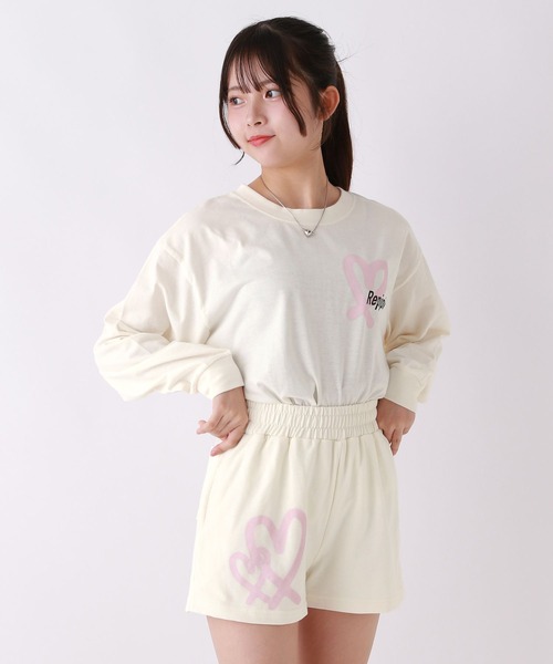 repipi armario（レピピアルマリオ） セットアップ スプレーロゴ