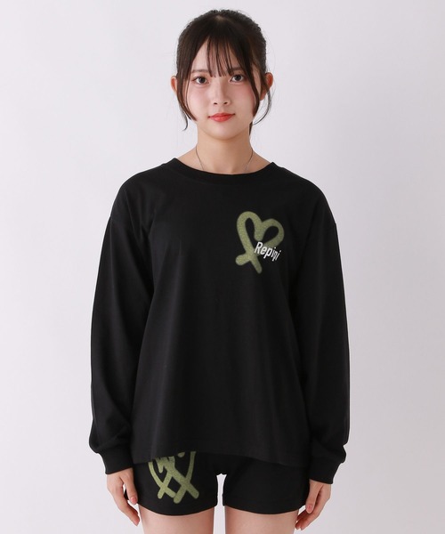 repipi armario（レピピアルマリオ） セットアップ スプレーロゴ