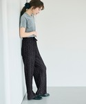 ワイドパンツ パンツ ＼26ss再入荷/ スリ...の詳細画像5