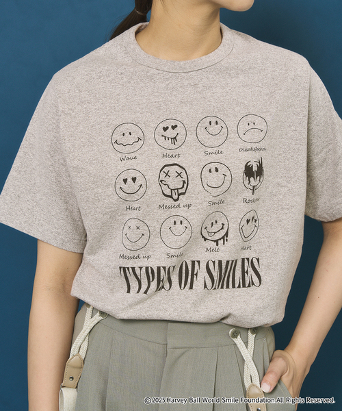 FRAMeWORK tシャツ OUT OF FRAMe 8812melangeTシャツ SMILE