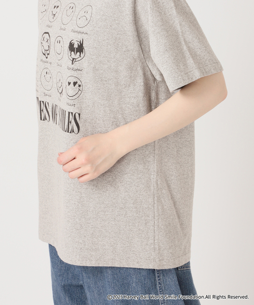 tシャツ OUT OF FRAMe 8812melangeTシャツ  SMILE レディース FRAMeWORK tシャツ OUT OF FRAMe 8812melangeTシャツ SMILE