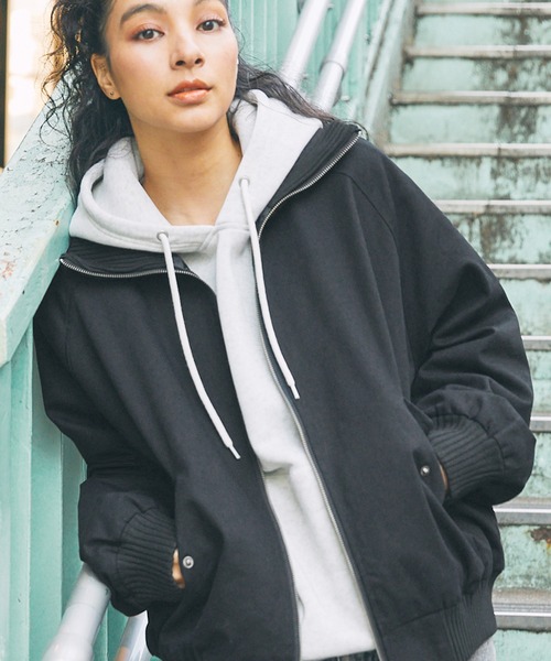 黒 ジップアップ ブルゾン ジップアップブルゾン｜アウター｜ウェア｜レスポートサック公式