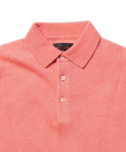 BEAMS+（ビームスプラス） ポロシャツ 9ゲージ ウール シルク シャギー