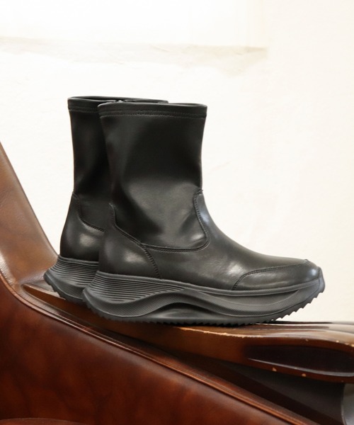 あしながおじさん ブーツ 厚底ストレッチブーツ 4810003 レディース