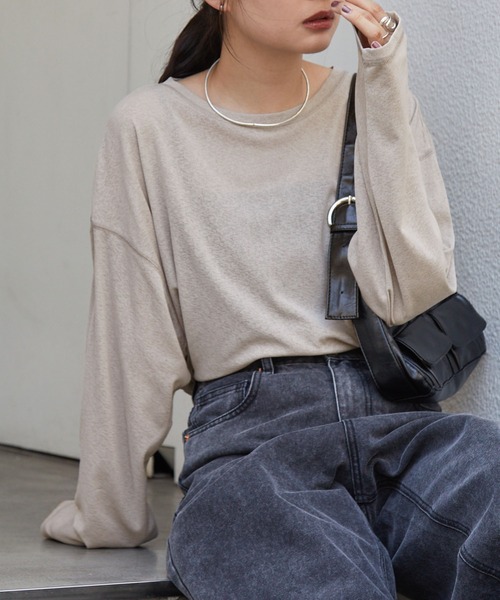 tシャツ 「スマートウォッシュ」フローティ シアートップス レディース | MONO-MART | 06
