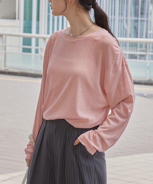 tシャツ 「スマートウォッシュ」フローティ シアートップス レディース | MONO-MART | 10
