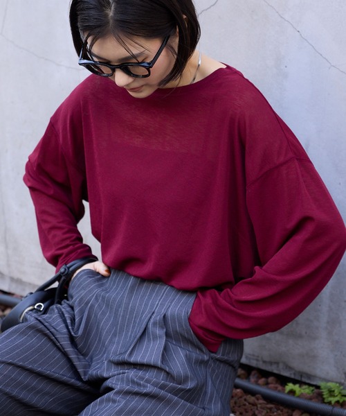 トップス MRT WELLTECT】フリルデザインプルオーバー