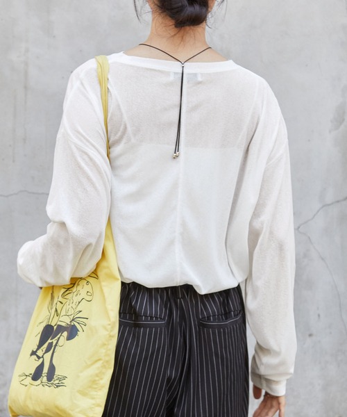 tシャツ 「スマートウォッシュ」フローティ シアートップス レディース | MONO-MART | 18