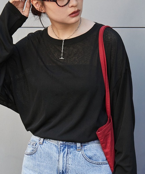 tシャツ 「スマートウォッシュ」フローティ シアートップス レディース | MONO-MART | 21