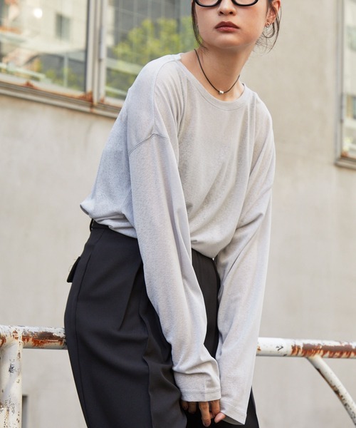 トップス u MONO-MART（モノマート） tシャツ 「スマートウォッシュ」フローティ