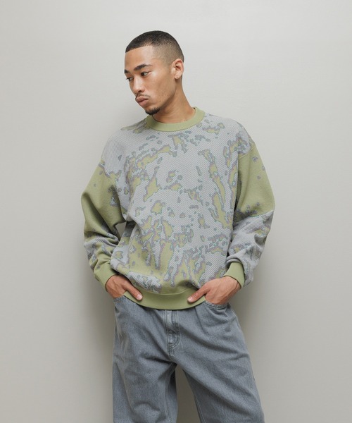 bal（バル） セーター ニット JACQUARD PATTERN CREWNECK SWEATER
