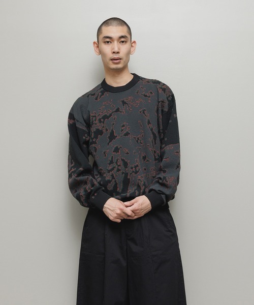 bal（バル） セーター ニット JACQUARD PATTERN CREWNECK SWEATER