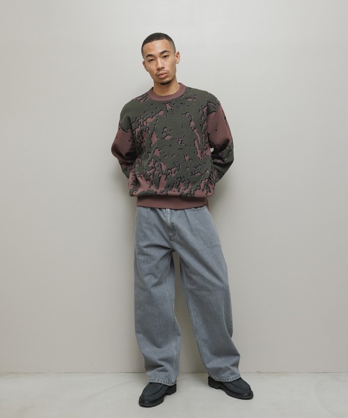 bal（バル） セーター ニット JACQUARD PATTERN CREWNECK SWEATER