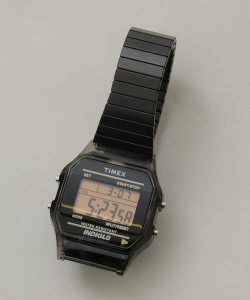 「TIMEX」 デジタル腕時(shí)計(jì) FREE ブラック メンズ