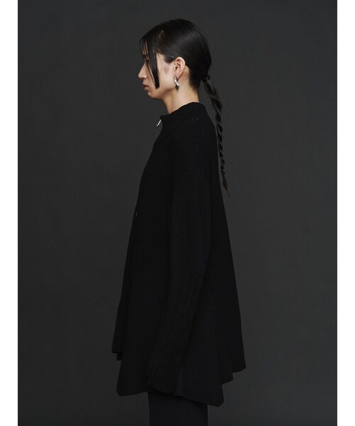 【suzu】UN3D. ニットドッキングジャケット(ブラック/ブラック) UN3D. ニットドッキングジャケット(ブラック/ブラック)38 スタッフの