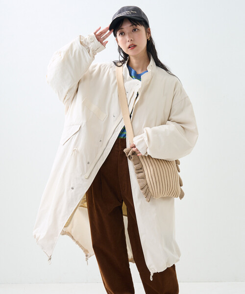 FREAK'S STORE キルティングライナー付きモッズコート FREAK'S STORE（フリークスストア）の「WEB限定 ビッグシルエット M-65