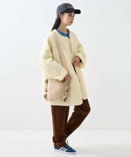 美品 theory luxe モッズコート キルティングライナー フード 38 FREAK'S STORE（フリークスストア） モッズコート コート フェード加工