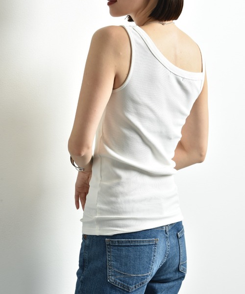 「INTERPLANET」 ノースリーブトップス FREE オレンジ レディース_画像8