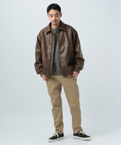 「BAYFLOW」 ジップアップブルゾン LARGE ブラック メンズ_画像3