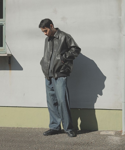 「BAYFLOW」 ジップアップブルゾン LARGE ブラック メンズ_画像4