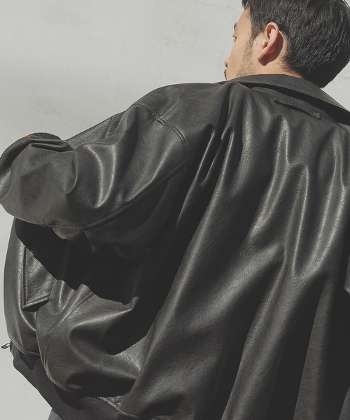 「BAYFLOW」 ジップアップブルゾン LARGE ブラック メンズ_画像7