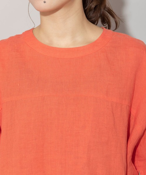 「Munich」 ドルマンスリーブブラウス FREE オレンジ レディース_画像7