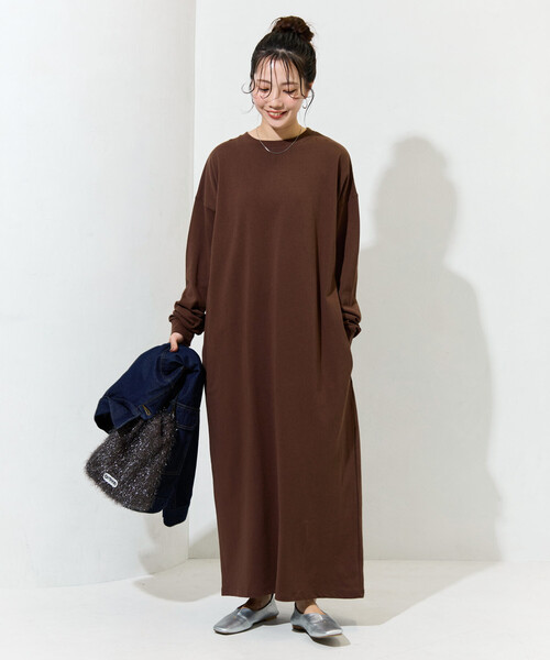 ワンピース 限定展開　USAコットン ビッグ シルエット ロングスリーブ ワンピース | FREAK'S STORE | 02