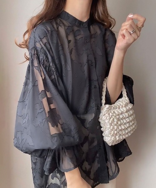 「FILLOU」 長袖ブラウス LARGE ホワイト レディース