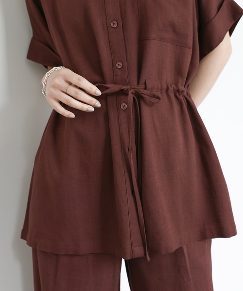 「select MOCA Et」 半袖シャツ FREE ベージュ レディース_画像2