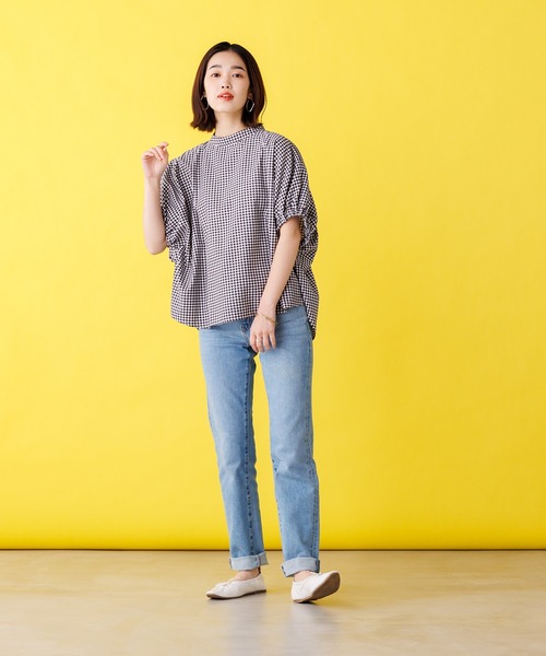 「hunch」 半袖ブラウス FREE ブラック レディース_画像3