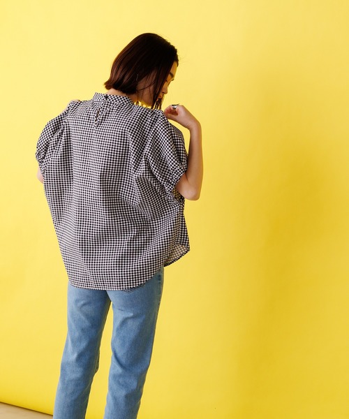 「hunch」 半袖ブラウス FREE ブラック レディース_画像6