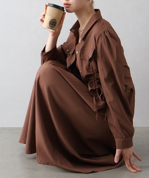 SpRay（スプレイ） ワンピース 「2点セット」シャーリングジャケット