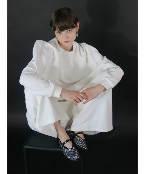 AMOMMA トレーナー スウェット PUFF SLEEVE SWEAT裏起毛