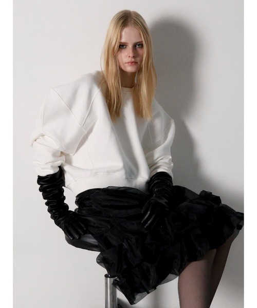 AMOMMA（アモマ） トレーナー スウェット PUFF SLEEVE SWEAT裏起毛