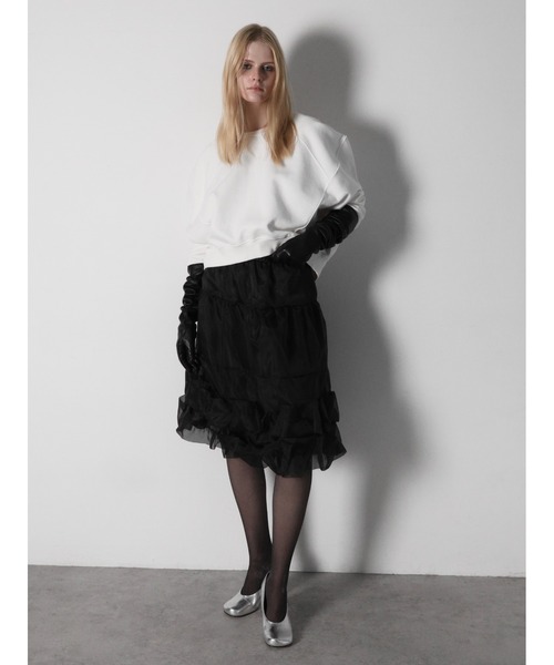 AMOMMA（アモマ） トレーナー スウェット PUFF SLEEVE SWEAT裏起毛