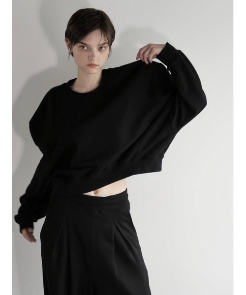 AMOMMA（アモマ） トレーナー スウェット PUFF SLEEVE SWEAT裏起毛