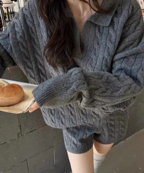 ニット セーター ケーブルニットセットアップ レディース | LACーVERT | 21