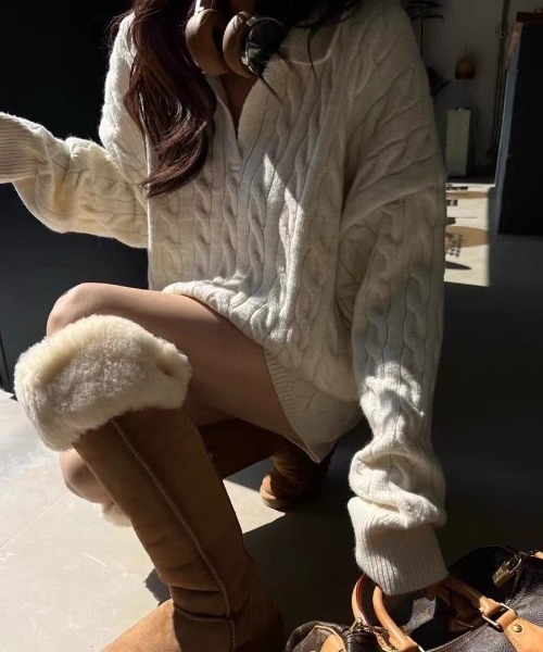 ニット セーター ケーブルニットセットアップ レディース | LACーVERT | 11