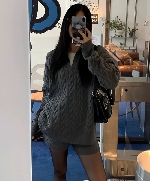 ニット セーター ケーブルニットセットアップ レディース | LACーVERT | 24