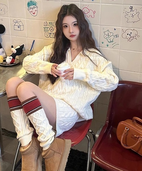 ニット セーター ケーブルニットセットアップ レディース | LACーVERT | 14