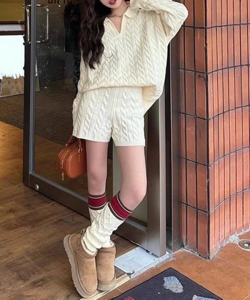 ニット セーター ケーブルニットセットアップ レディース | LACーVERT | 18