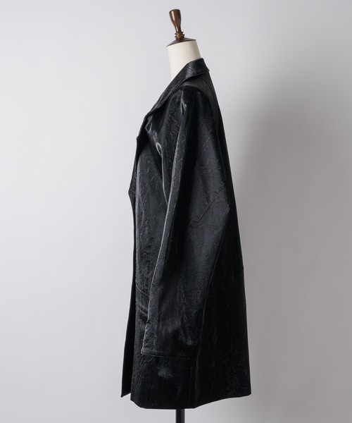 yae クラッシュレザーライクジャケット yae（ヤエ）の「Clash leather like jacket / クラッシュレザーライク
