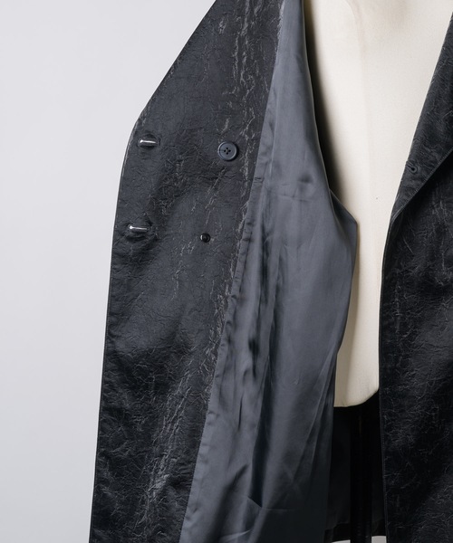 yae クラッシュレザーライクジャケット yae（ヤエ）の「Clash leather like jacket / クラッシュレザーライク